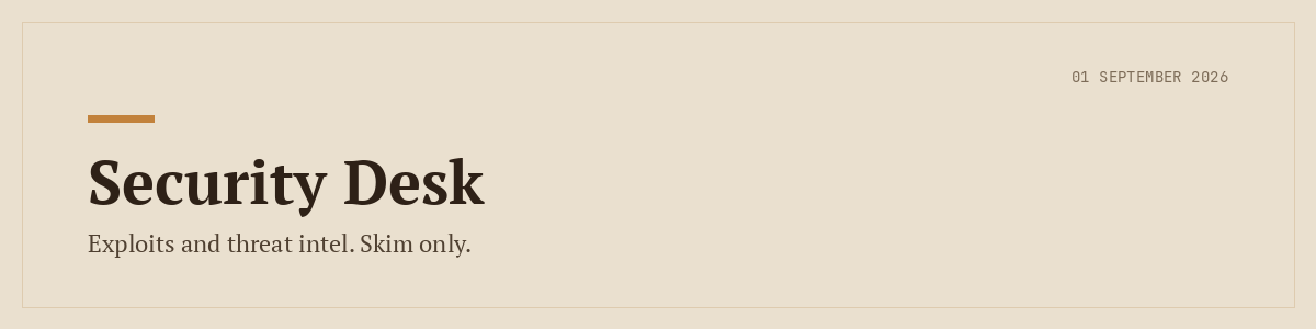 Security Desk