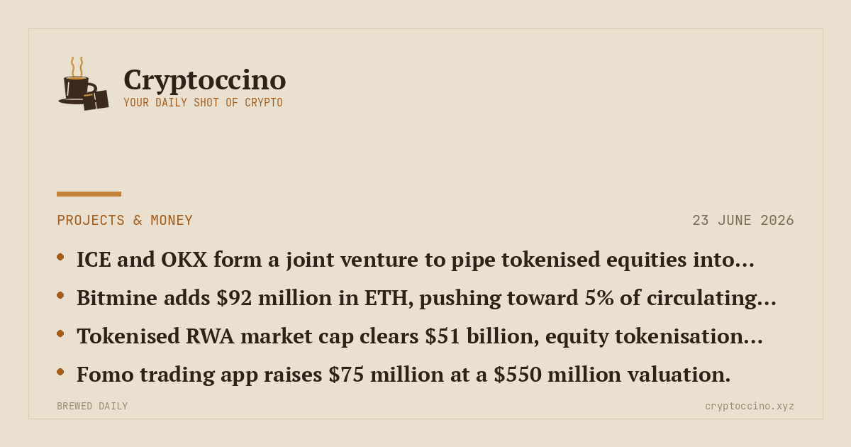 Projects & Money — Cryptoccino