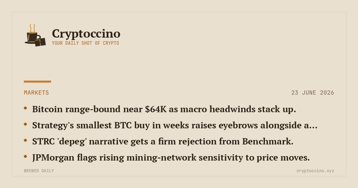 Markets — Cryptoccino